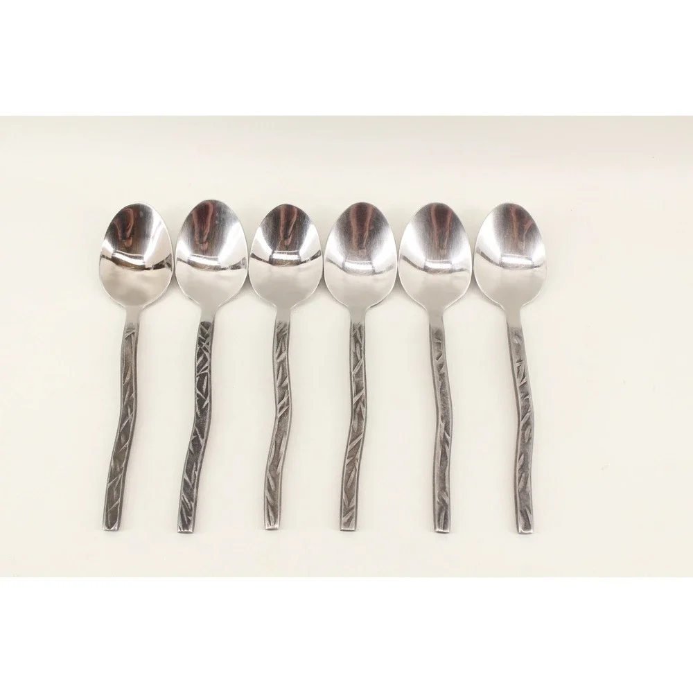 Gourmet Settings New Wave 6 Tablespoons Place Oval Soup Spoon Flatware‎ GS